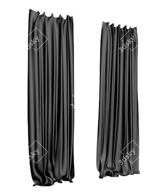 Reactor-made Curtains 3D model image 1