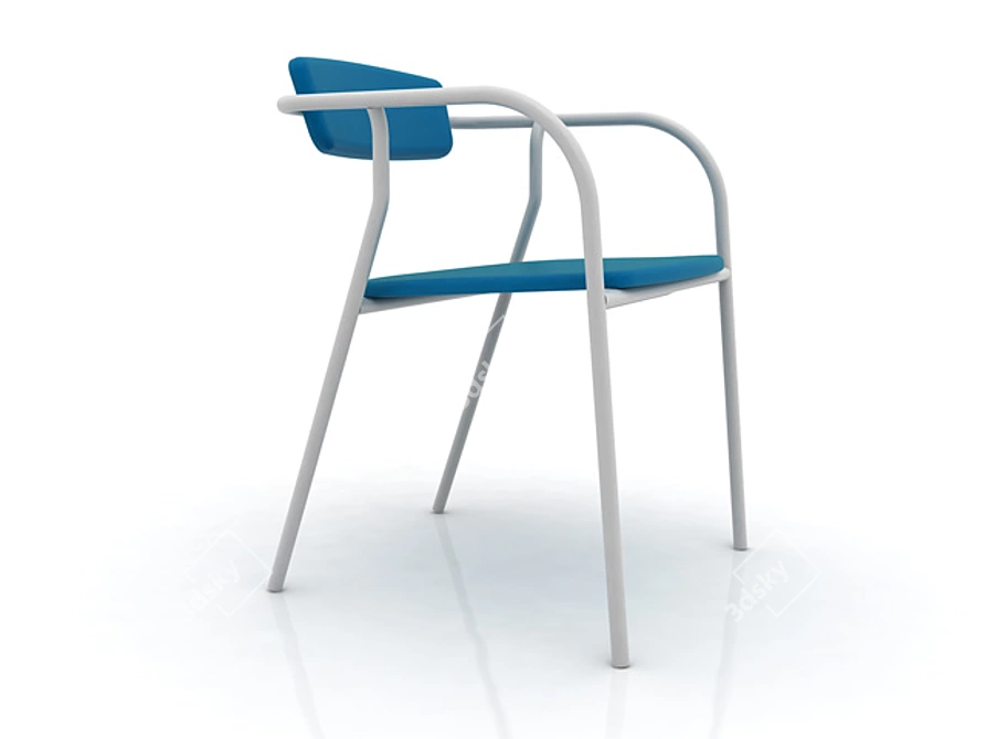 Cafe Fiesta Chair: Stylish and Durable 3D model image 1