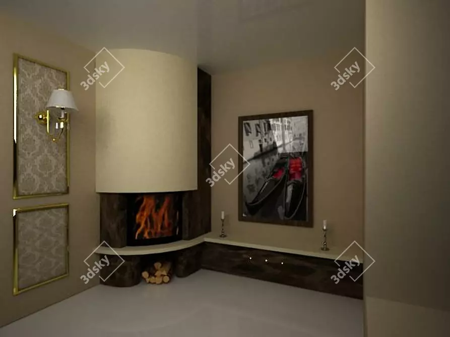 CozyFire - The Perfect Fireplace 3D model image 1