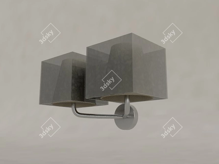 Vintage Magazine Wall Lamp 3D model image 1