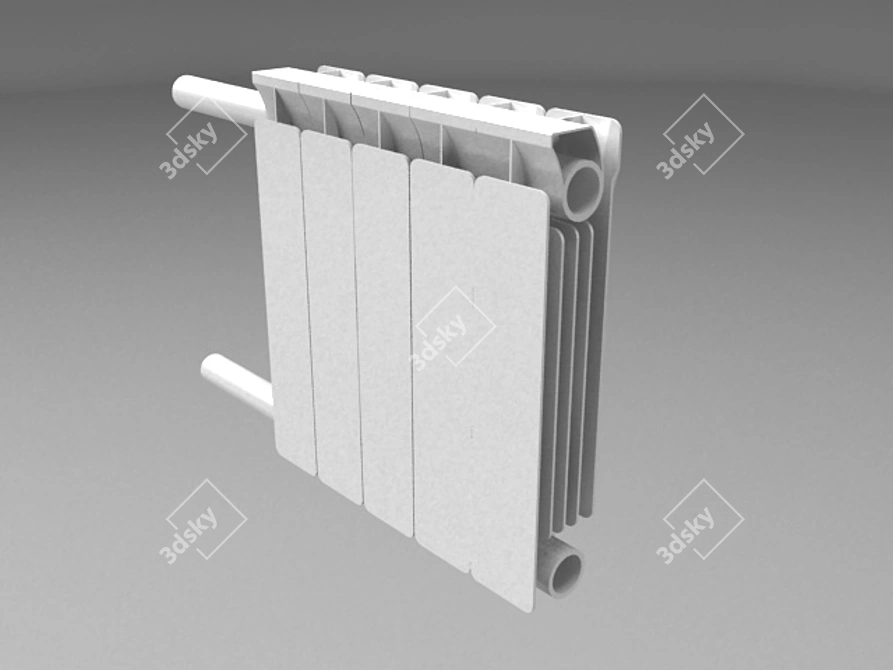 CozyHeat Radiator - Efficient & Stylish 3D model image 1