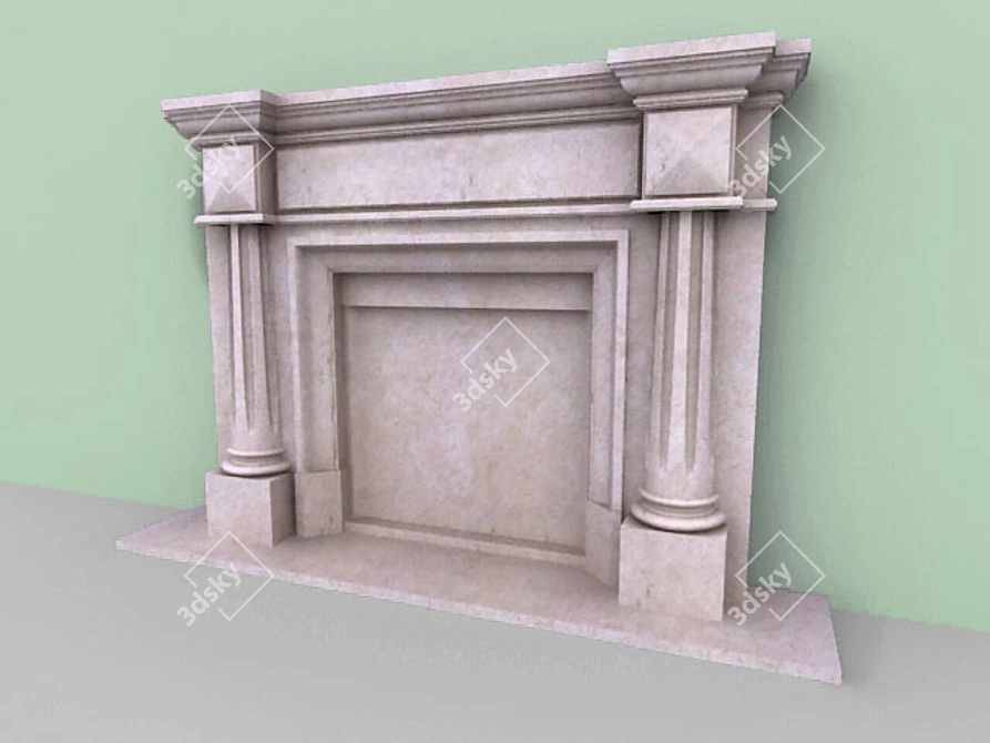 Arriaga Charlotte Fireplace 3D model image 1