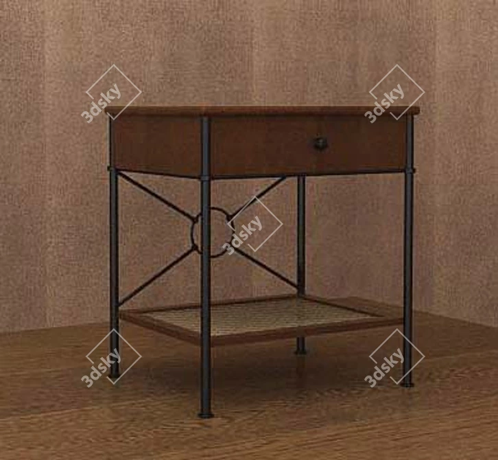 Translation: night table - тумба прикроватная
Grange Night Table 3D model image 1