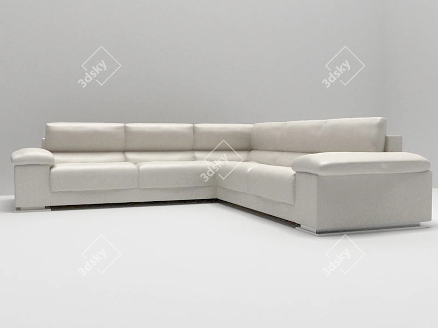 Modern Corner Sofa 3D model image 1