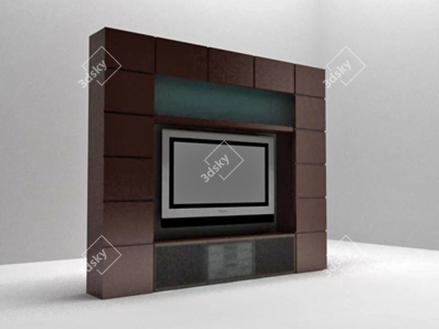 Modern TV Stand 3D model image 1