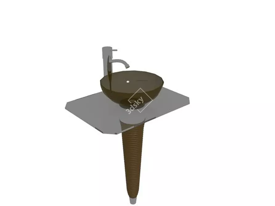 Tuny Sink: Art at Your Fingertips 3D model image 1