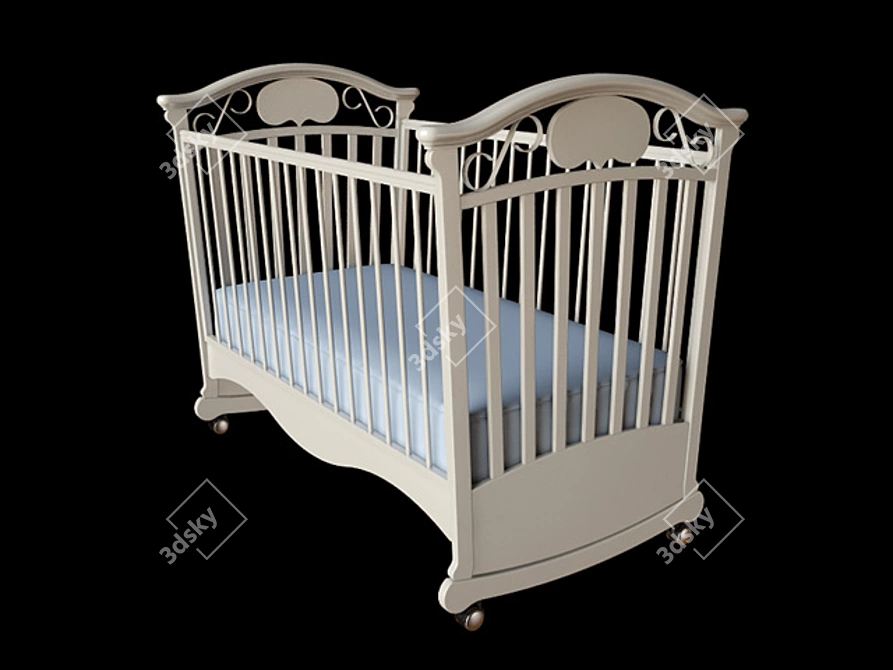 Cozy Dream: Kids' Bed 3D model image 1