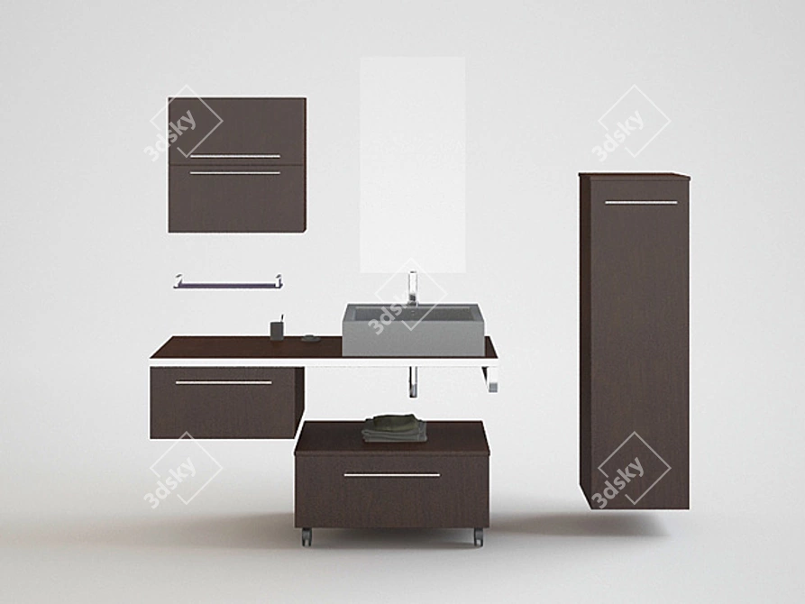 Italian Collection: Stylish Wash 3D model image 1