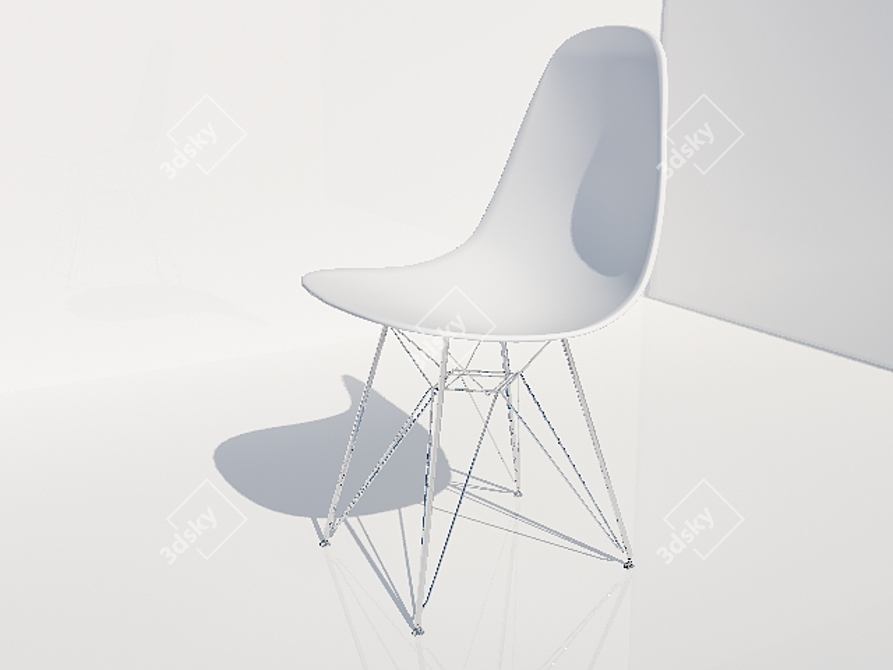 Eames Chair: Sleek & Stylish Seating 3D model image 1