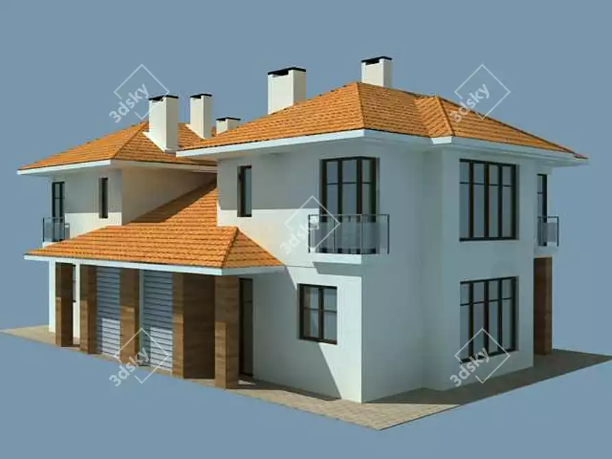 Modern Private Residence 3D model image 1