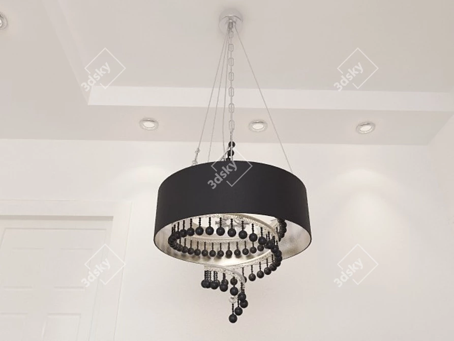 Elegant Crystal Chandelier Baga 3D model image 1