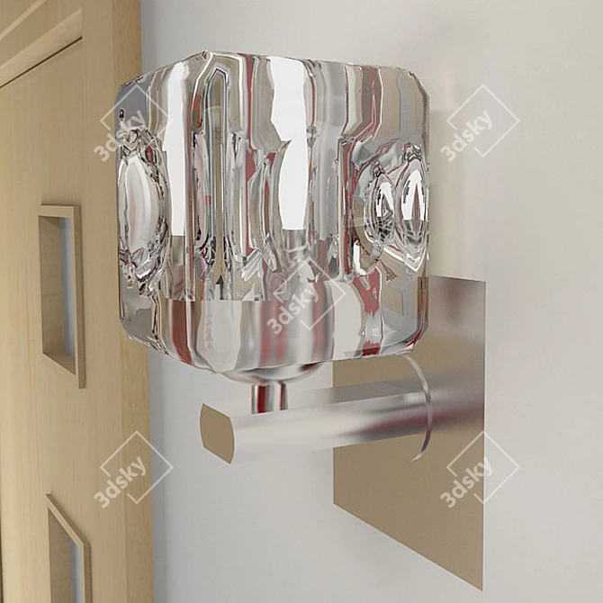 Elegant Wall Sconce: V-ray textures 3D model image 1