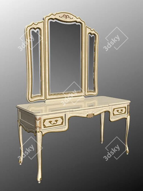 Elegant Cappellini_BRAHMS Vanity Table 3D model image 1