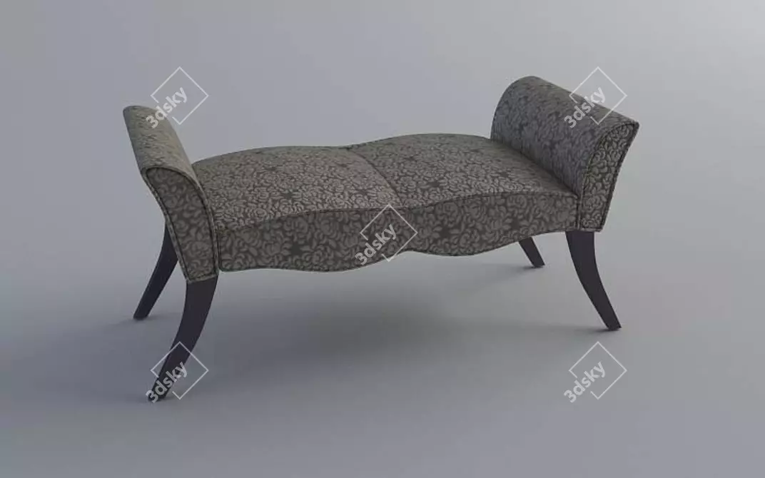 Modern Entryway Bench 3D model image 1