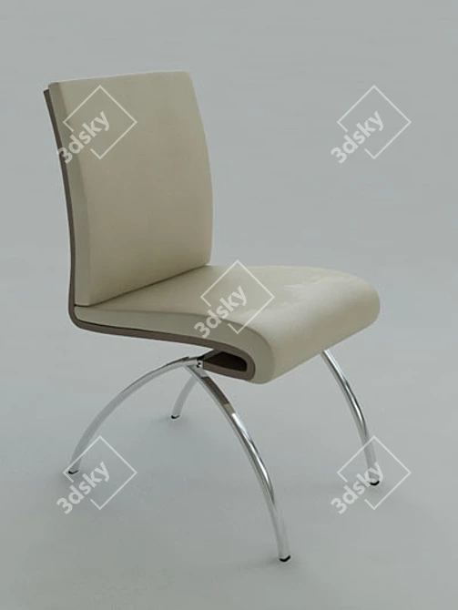 Sleek ROLF_BENZ.rar Chair 3D model image 1