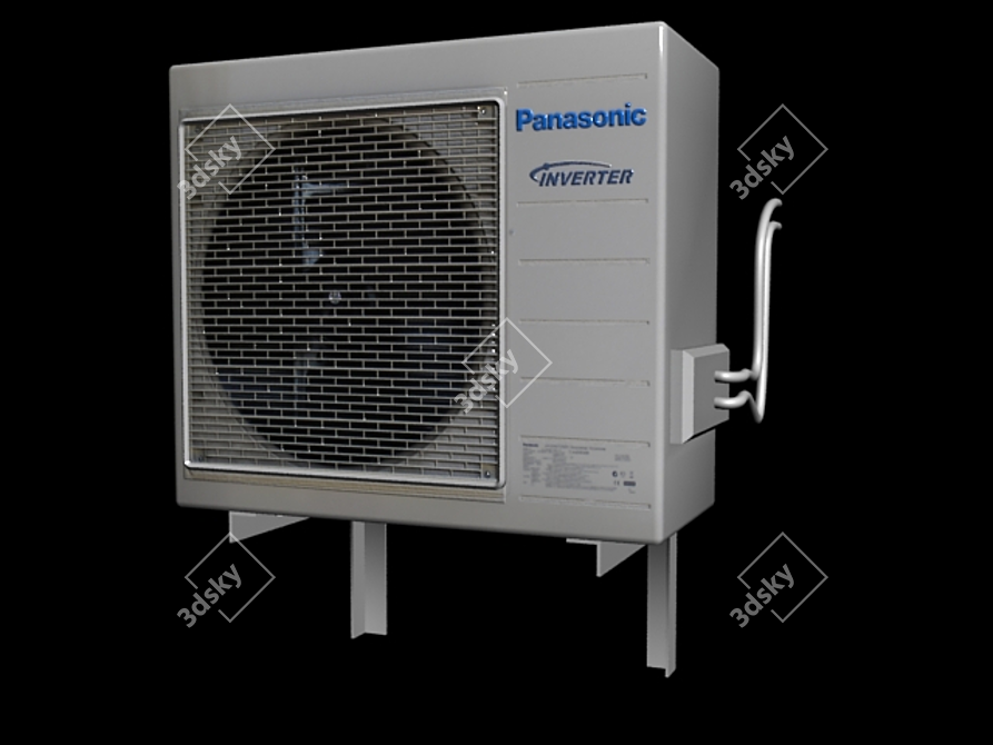 Compact Air Conditioner Compressor 3D model image 1