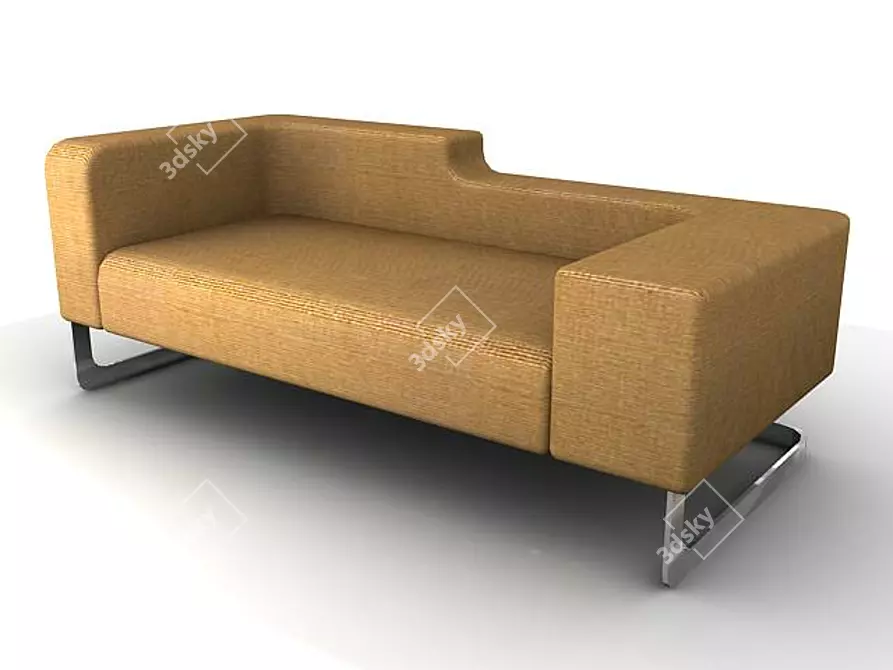 Cozy Companion Sofa 3D model image 1