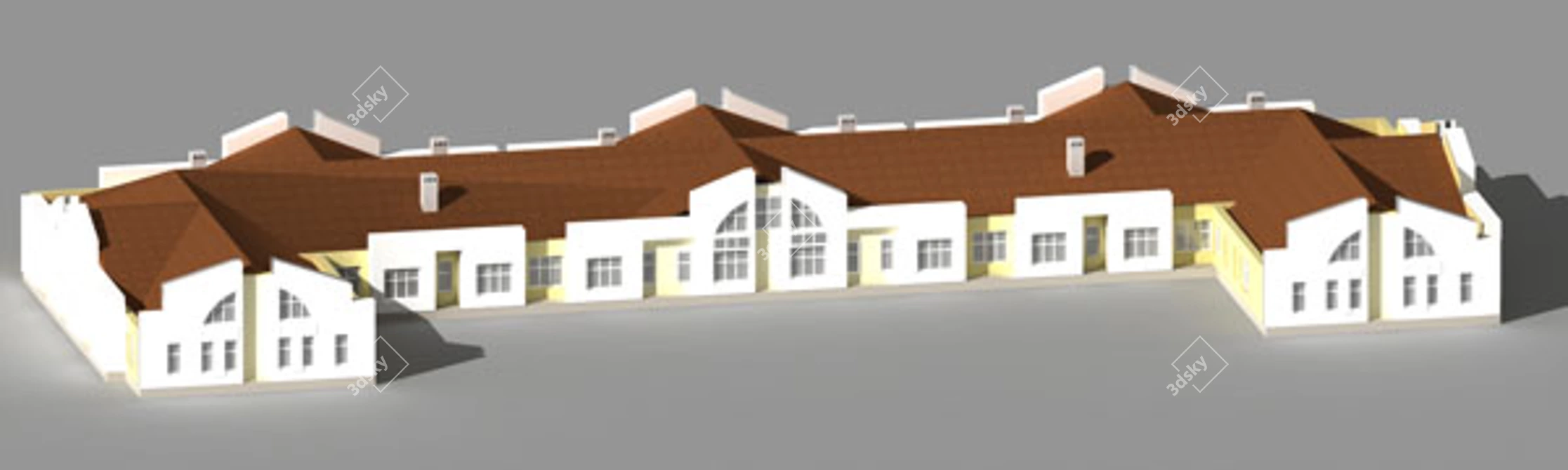 Sleek Pediatric Poly Clinic 3D model image 1