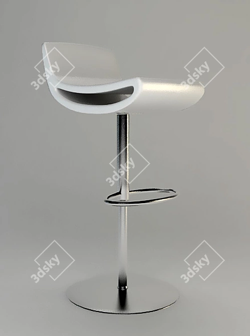 Modern Bar Stool 3D model image 1