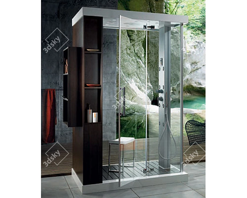 Anthropos2 Shower Cabin - Ultimate Shower Experience 3D model image 1