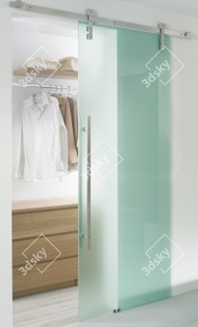 MWE Akzent Sliding Door System 3D model image 1