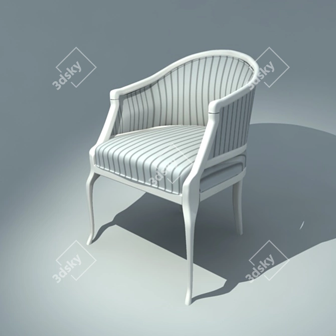 Elegant Classic Chair 3D model image 1