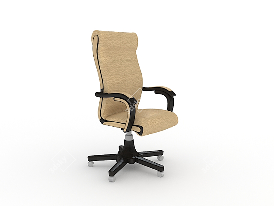 Elegant Office Chair 3D model image 1