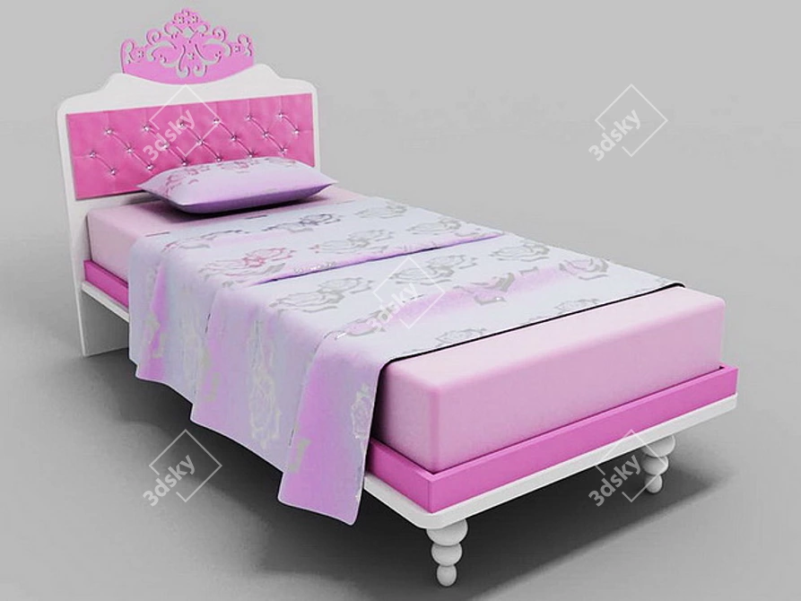 Princess Dreams Bed 3D model image 1