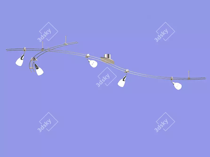 Title: Elegant Bus Chandelier 3D model image 1