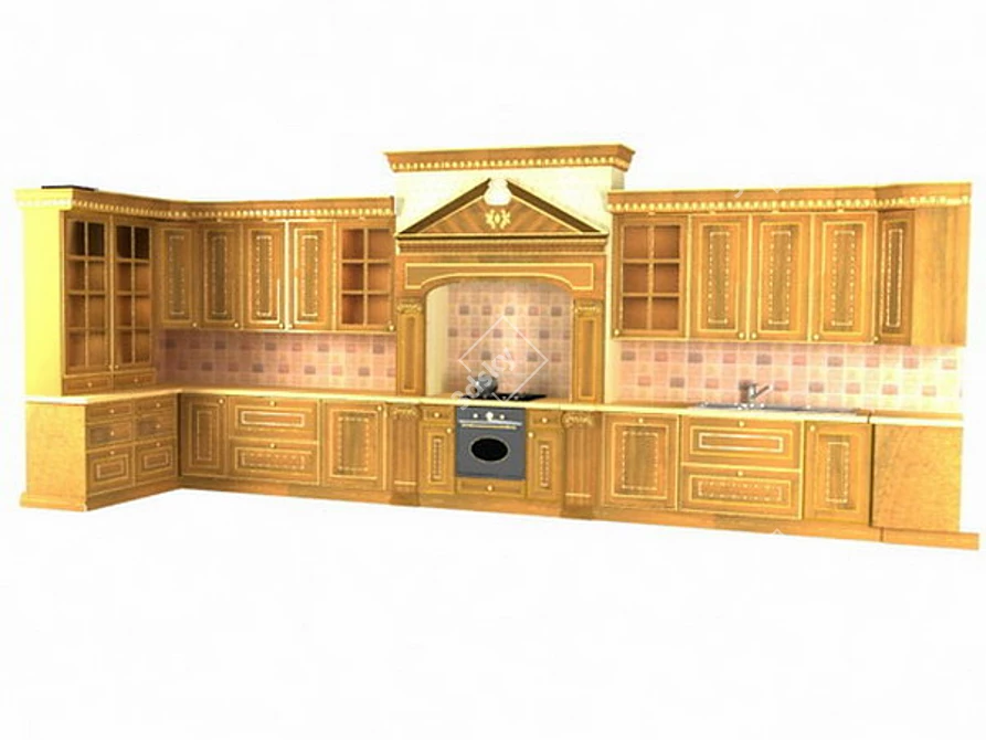 Bordignon Camillo Kitchen Set 3D model image 1