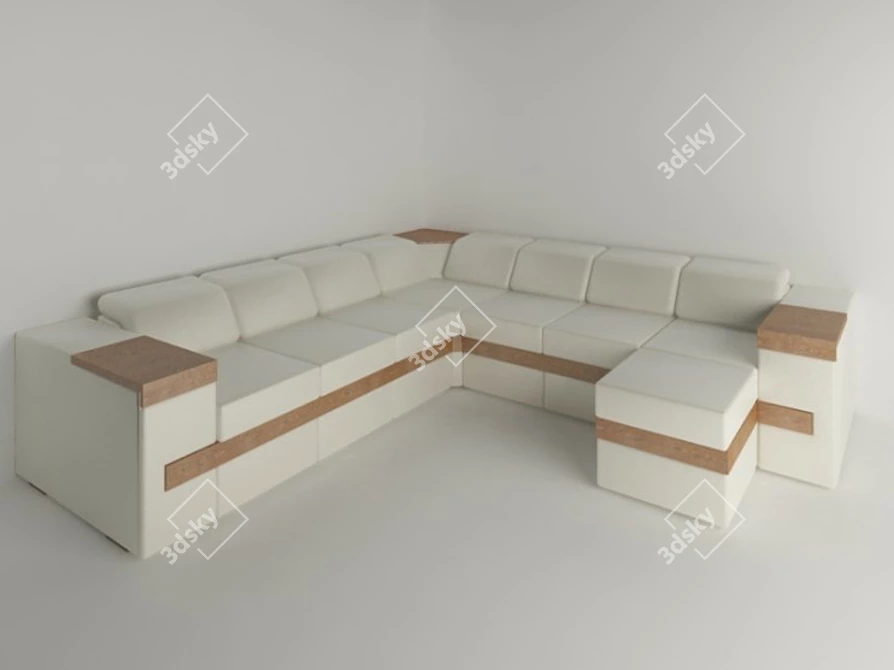 Cozy Kalinka-35 Sofa 3D model image 1