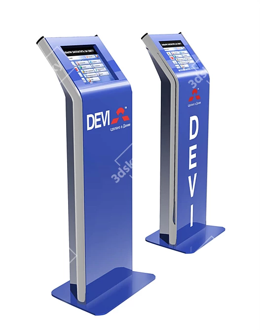 Smart Info Terminal: Centralized Information Hub 3D model image 1