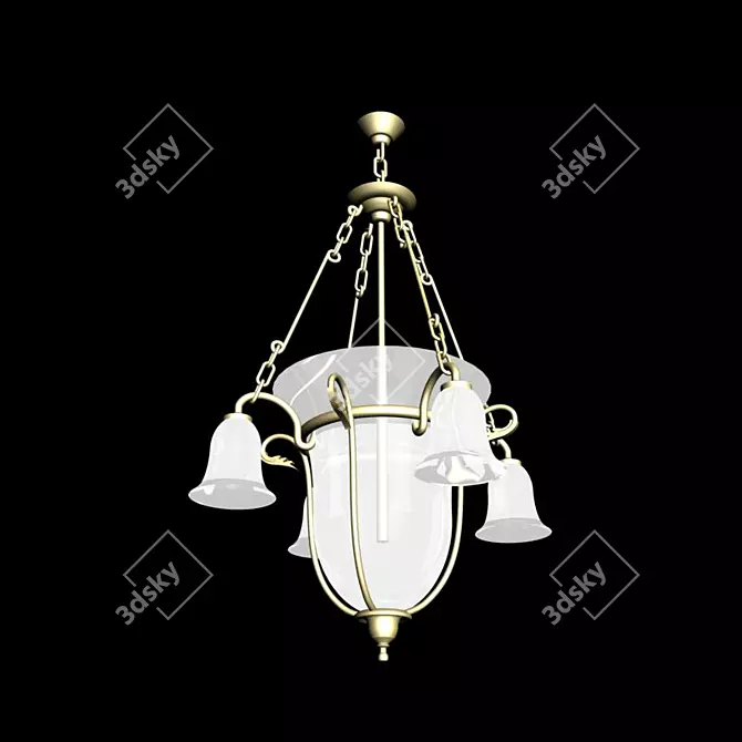 Elegant Chandelier: Possoni 1974 3D model image 1