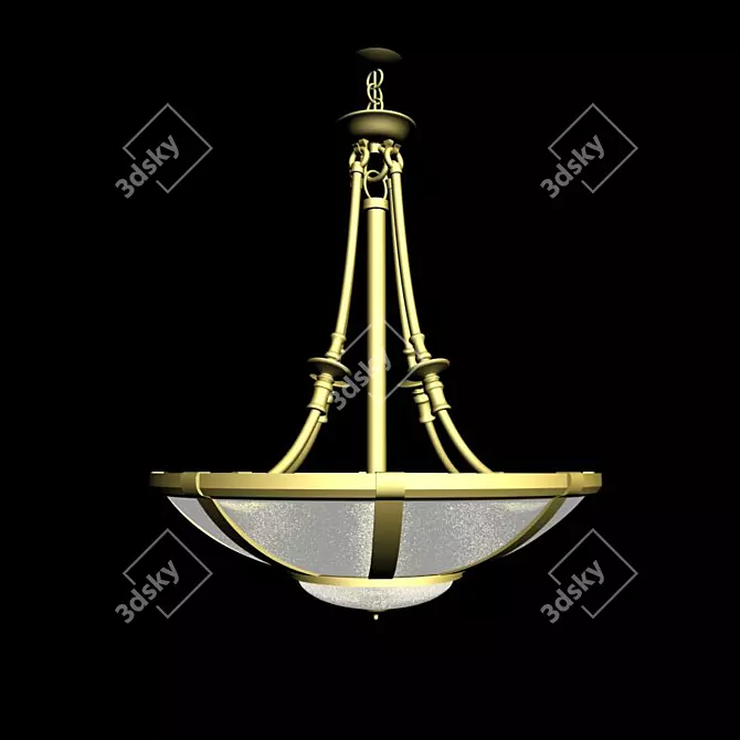 Elegant Possoni Chandelier 3D model image 1