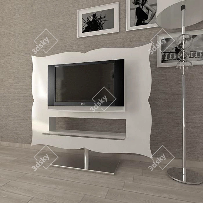 EMMEI Teatronuovo TV Rack - Stylish Italian Design 3D model image 1