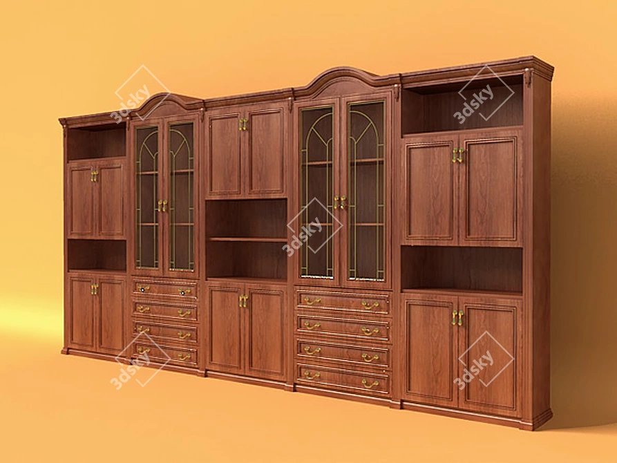 Title: Customized Wardrobe with Unique Texture 3D model image 1