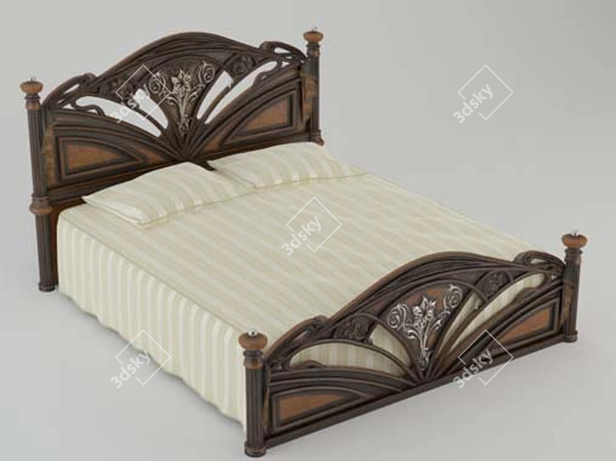 China's Finest Bed Collection 3D model image 1