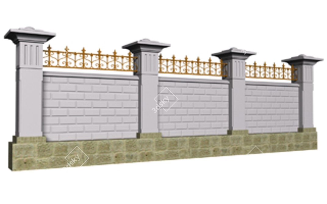 Sevastopol Fence: Quality & Style 3D model image 1