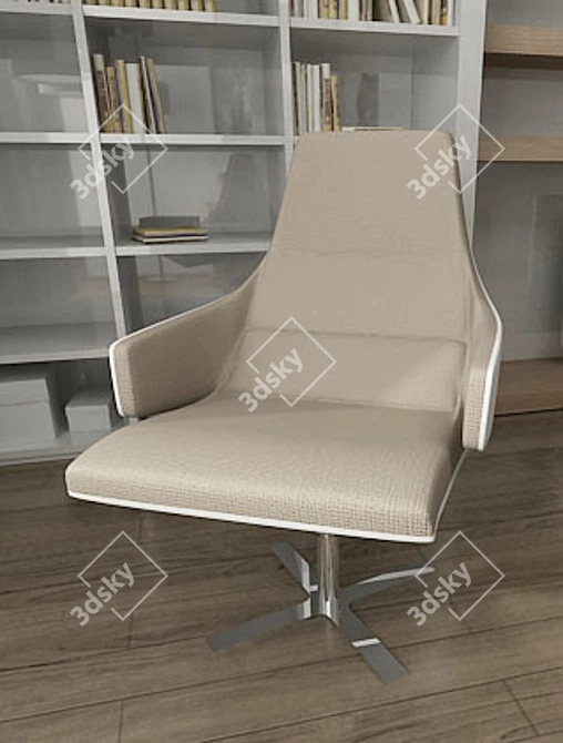 Contemporary Christian Werner Armchair 3D model image 1