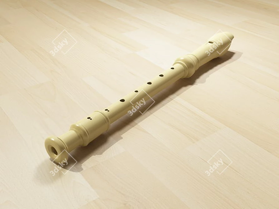 Compact Block Flute: Ideal for 3D Design 3D model image 1