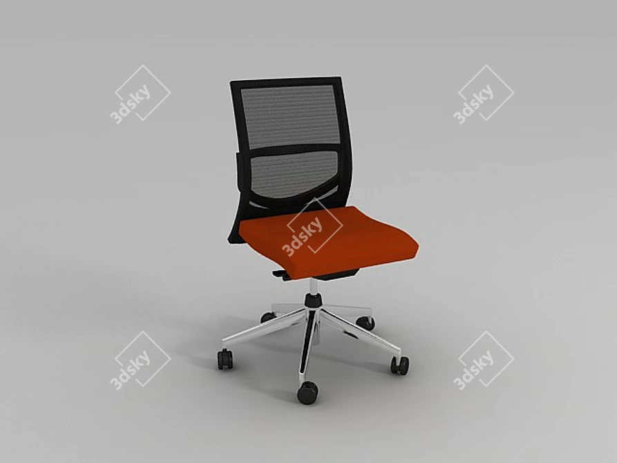 ErgoPlus Office Chair: Comfortable and Stylish 3D model image 1