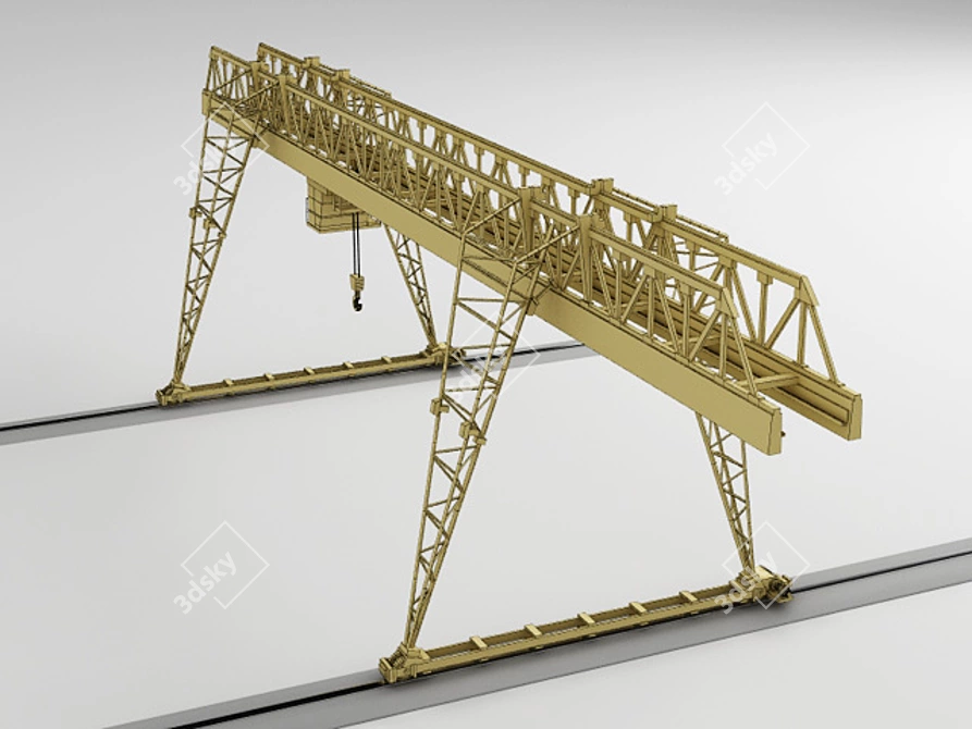 Precision Crafted Crane Model 3D model image 1