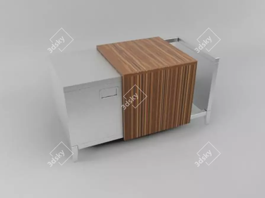 Julien Bathroom Suite: Concealed Toilet Cabinet 3D model image 1