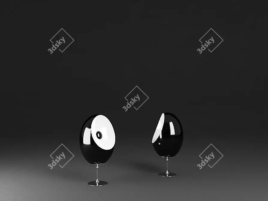 Egg-shaped Mono Speaker: Opti 3D model image 1