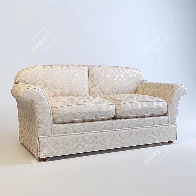 Classic Laura Ashley Sofa 3D model image 1