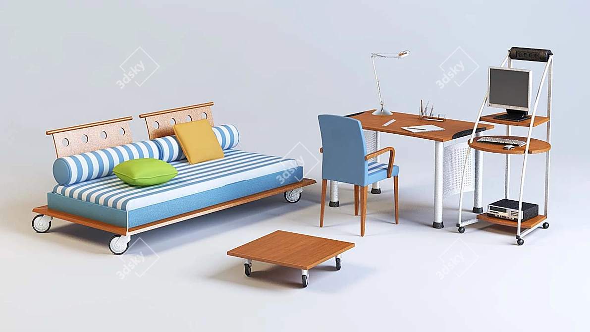 Hulsta Kids Furniture 3D model image 1