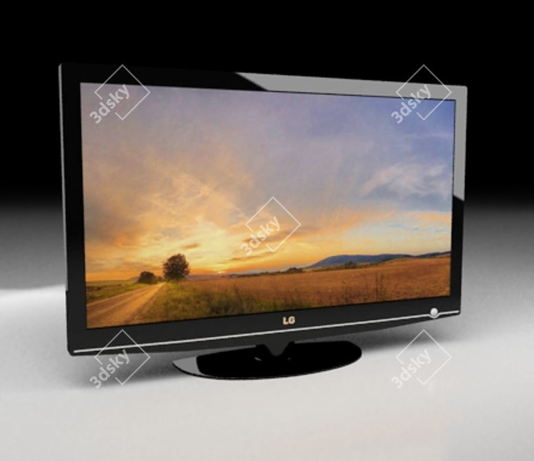 LG 3D Max 9 Monitor: Vibrant V-Ray Vision 3D model image 1