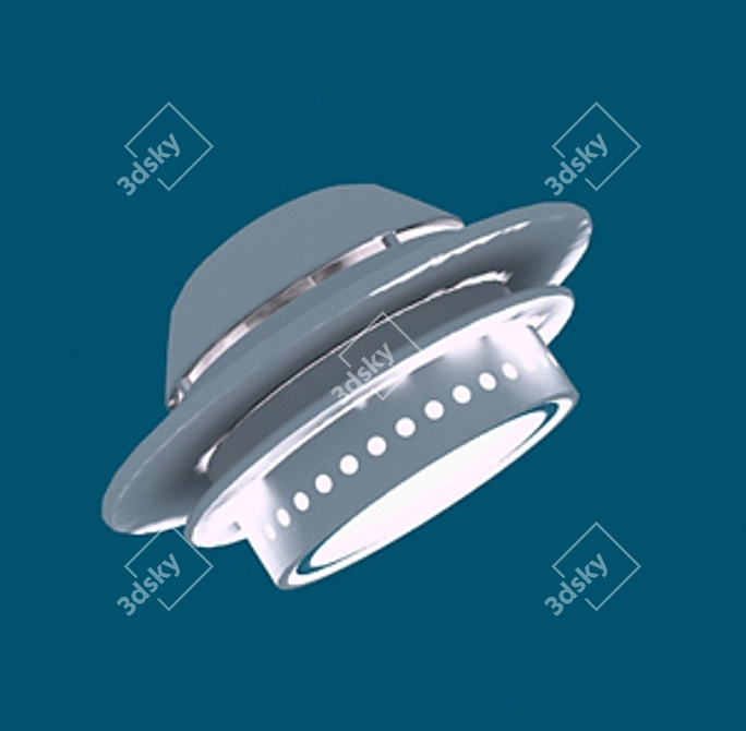 Modern Soffit Ceiling: Enhanced Lighting 3D model image 1