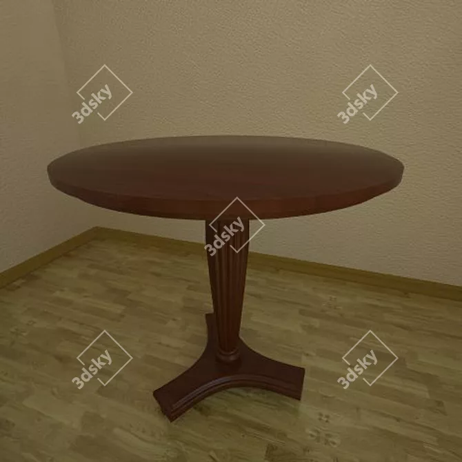 Textured Coffee Table 3D model image 1