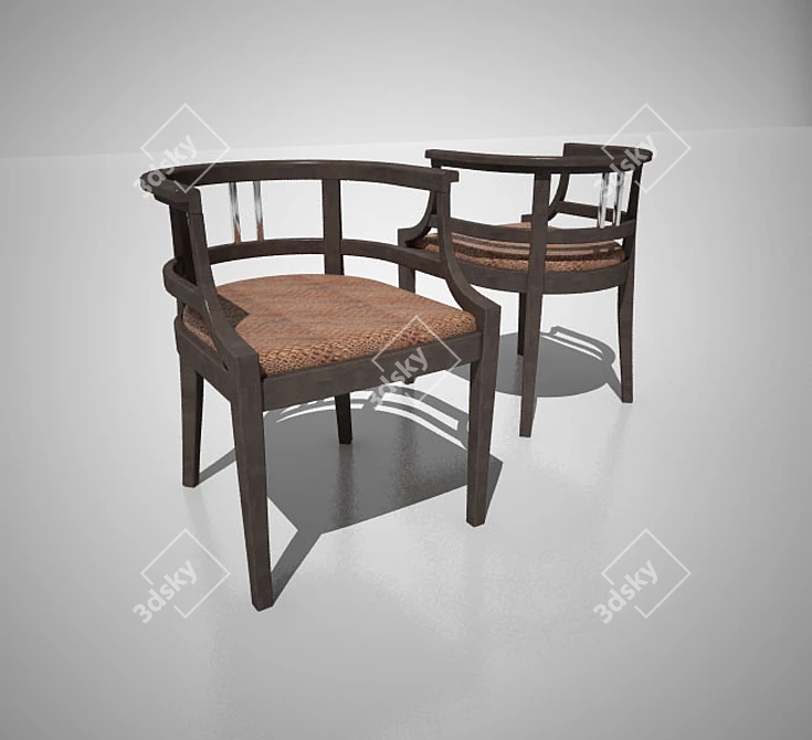 Cozy Textured Armchair by Bigi SMANIA 3D model image 1